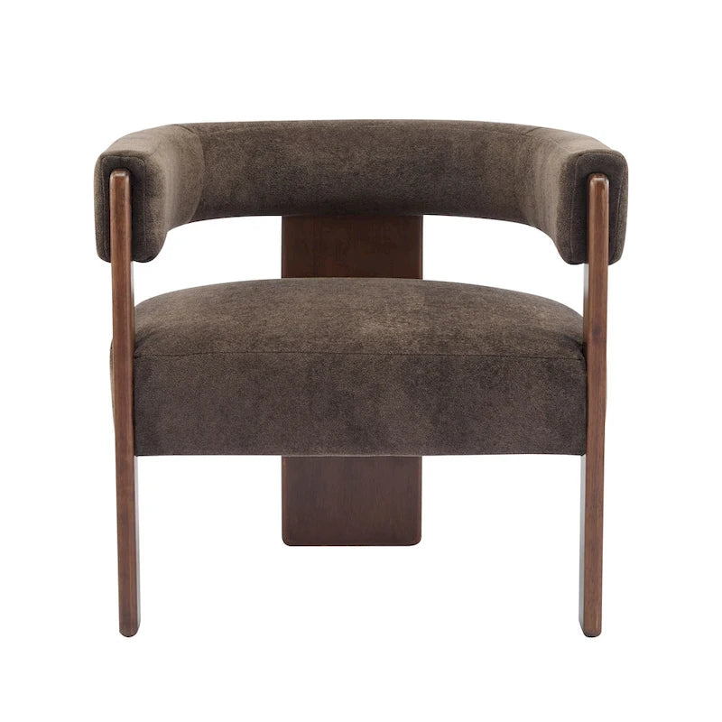 Modern Upholstered Boucle Fabric Accent Armchair