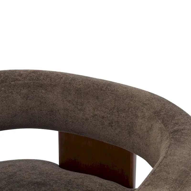 Modern Upholstered Boucle Fabric Accent Armchair