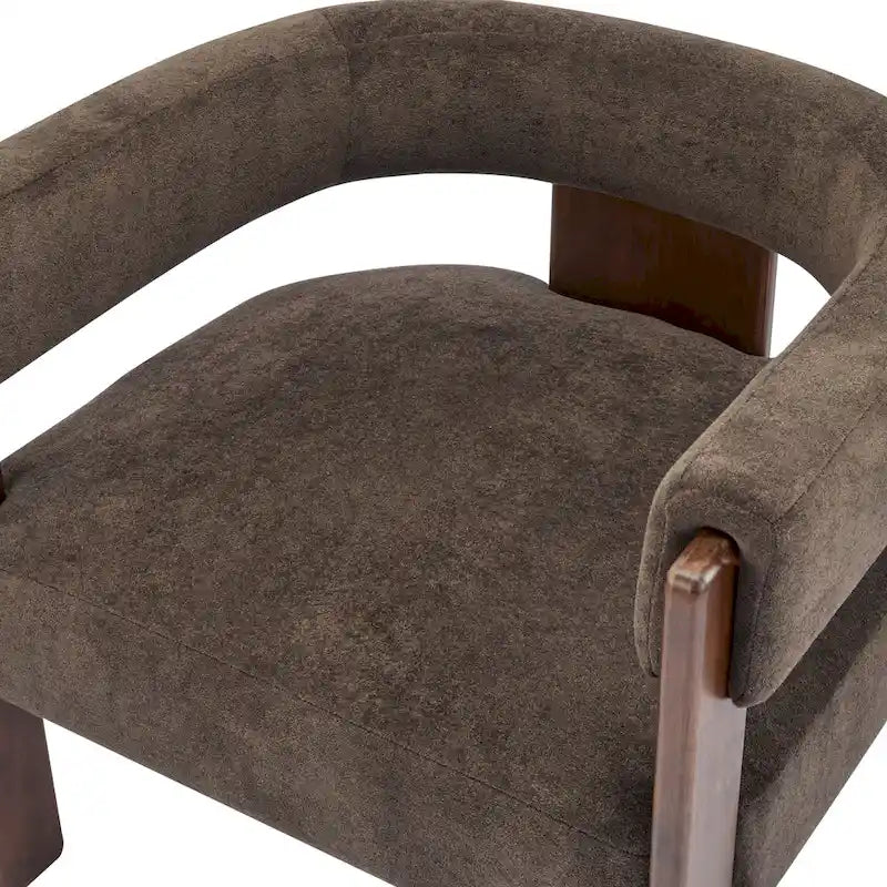 Modern Upholstered Boucle Fabric Accent Armchair