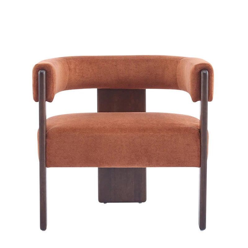 Modern Upholstered Boucle Fabric Accent Armchair