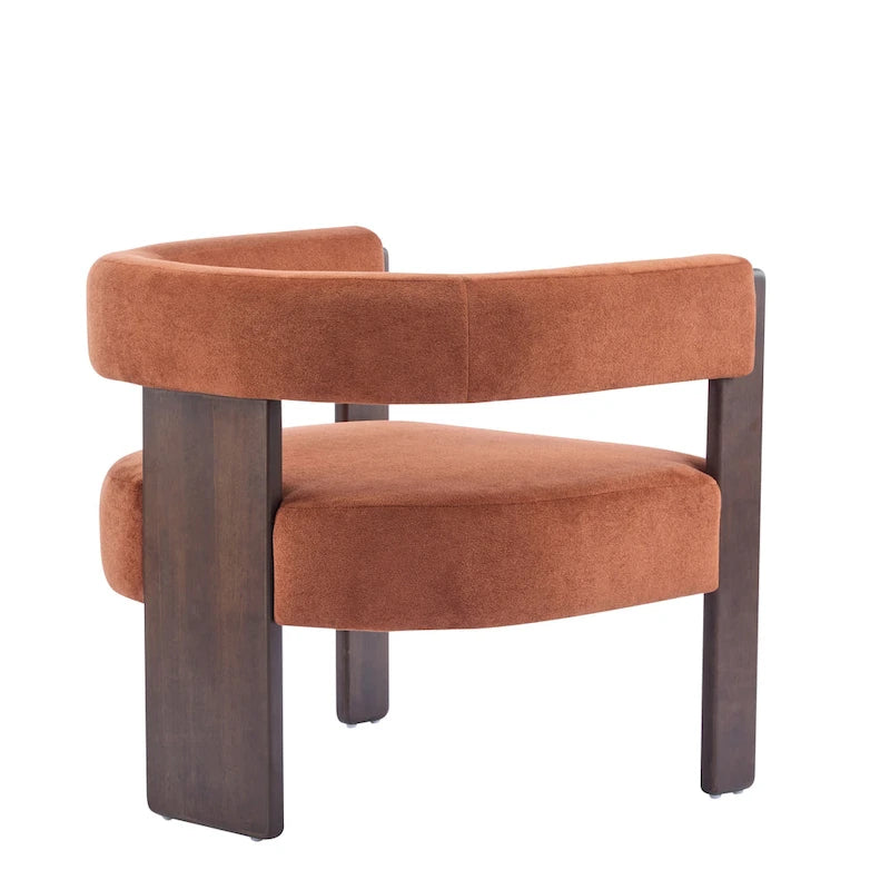 Modern Upholstered Boucle Fabric Accent Armchair