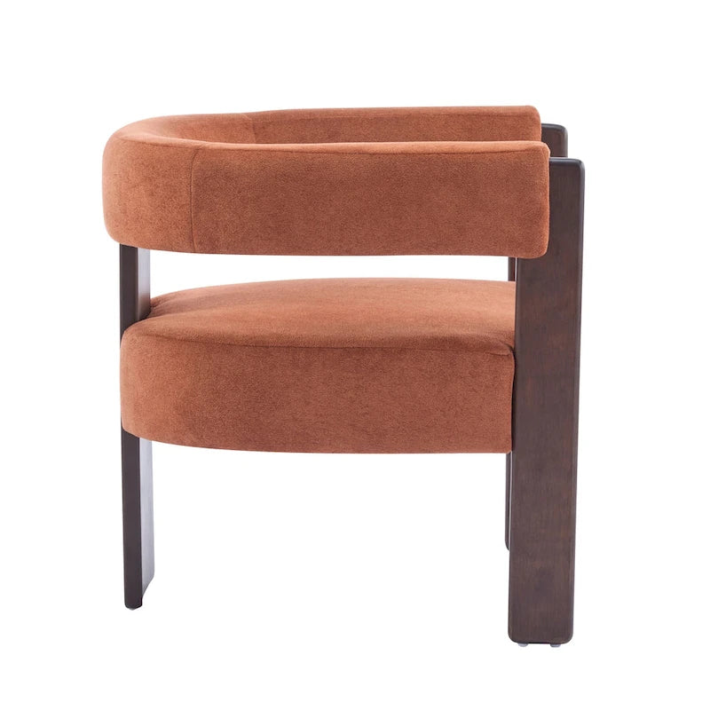 Modern Upholstered Boucle Fabric Accent Armchair
