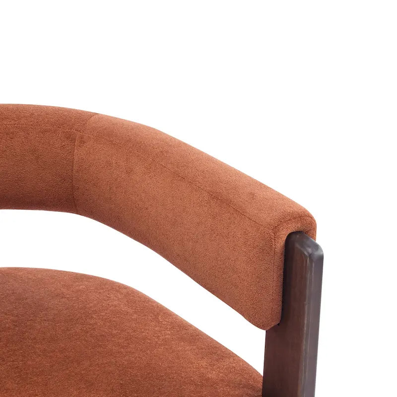 Modern Upholstered Boucle Fabric Accent Armchair