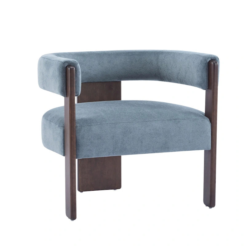 Modern Upholstered Boucle Fabric Accent Armchair
