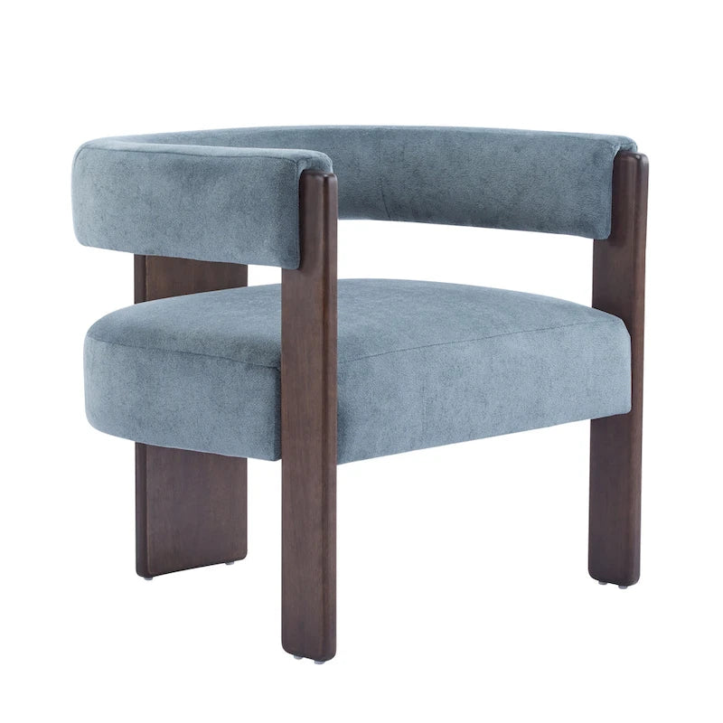 Modern Upholstered Boucle Fabric Accent Armchair