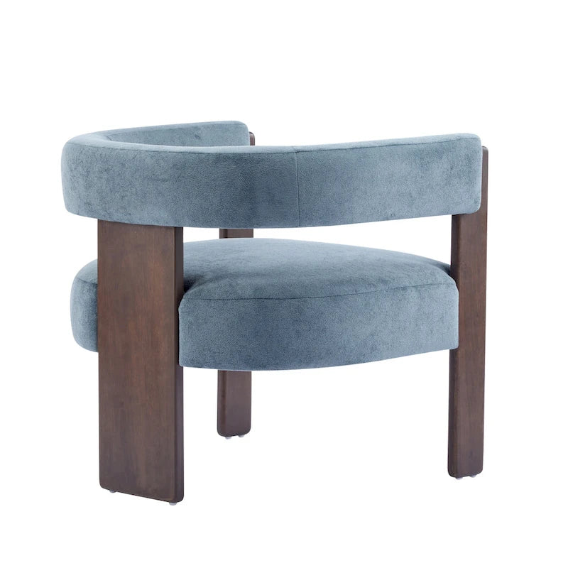 Modern Upholstered Boucle Fabric Accent Armchair