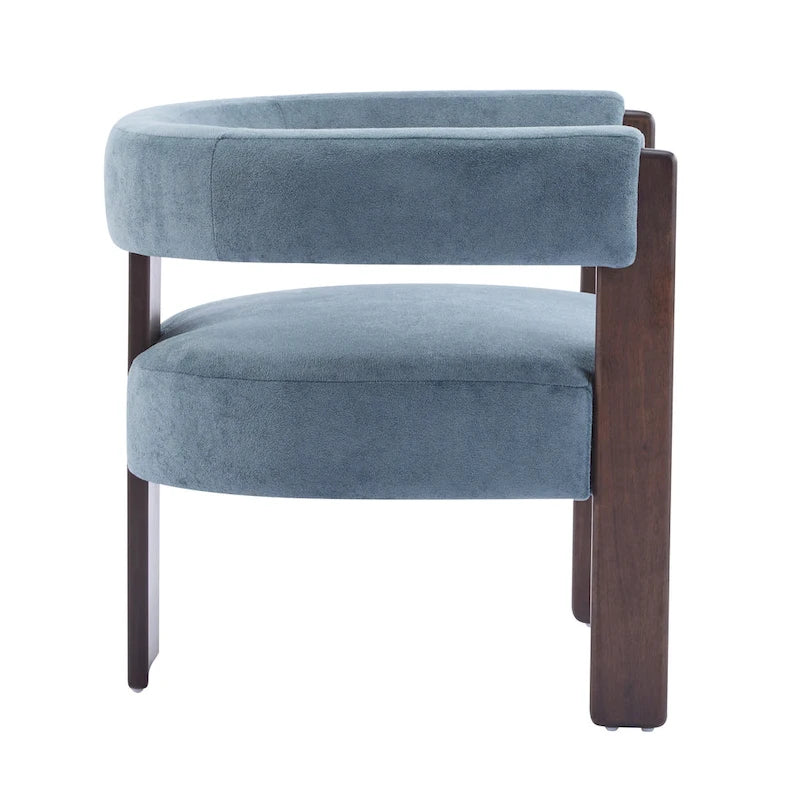 Modern Upholstered Boucle Fabric Accent Armchair