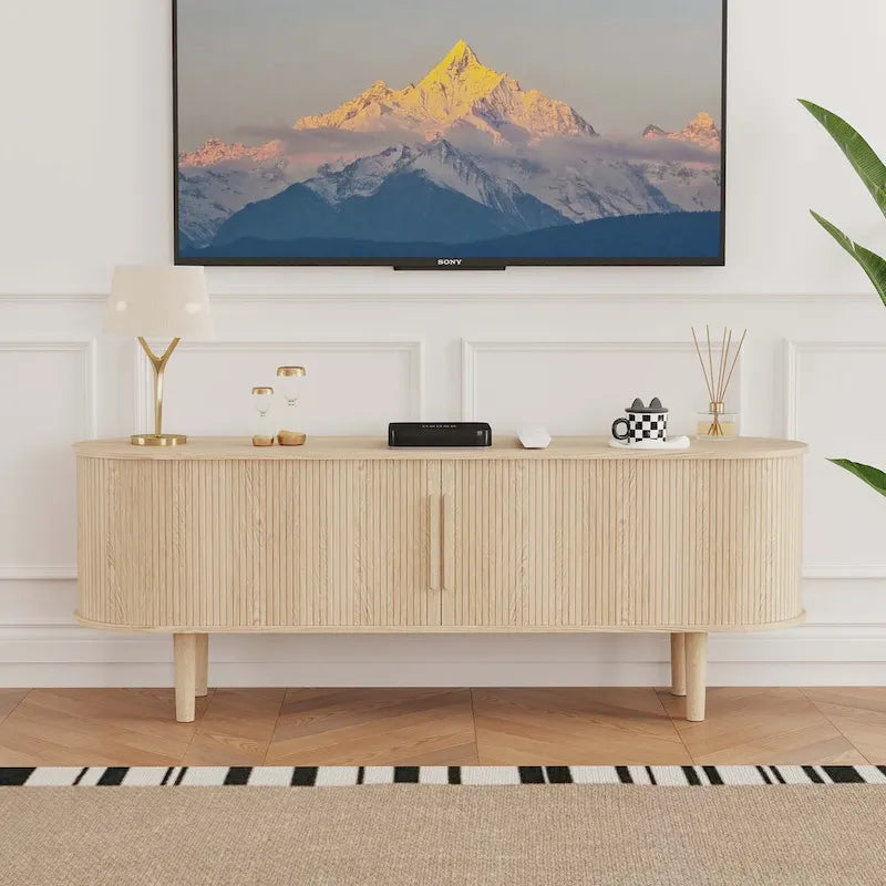 62.99in. Wood TV Stand For TVs up to 70in.