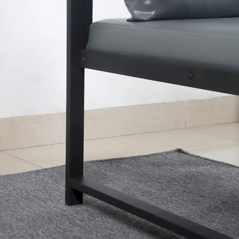 Modern 29.13 Arm Chair with Non-slip Adsorption Feet and Sturdy Metal Frame
