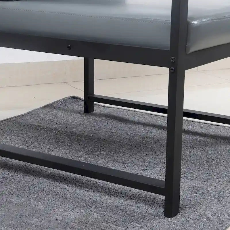 Modern 29.13 Arm Chair with Non-slip Adsorption Feet and Sturdy Metal Frame