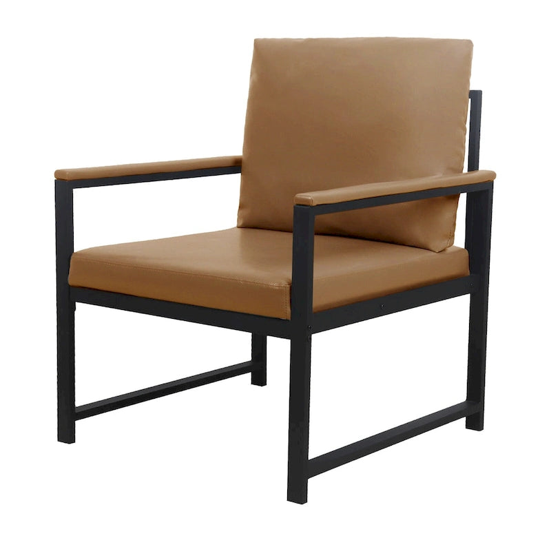 Modern 29.13 Arm Chair with Non-slip Adsorption Feet and Sturdy Metal Frame