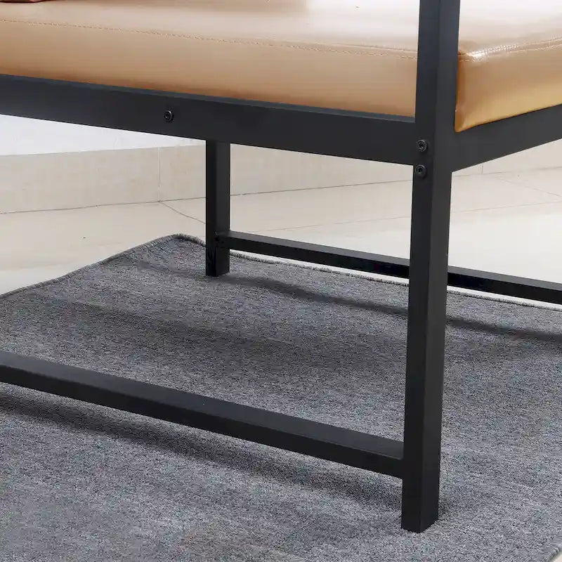 Modern 29.13 Arm Chair with Non-slip Adsorption Feet and Sturdy Metal Frame