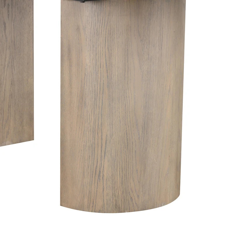 Furniture of America Modern Farmhouse Oak 102-inch Wood Extendable Dining Table