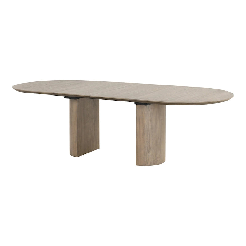 Furniture of America Modern Farmhouse Oak 102-inch Wood Extendable Dining Table