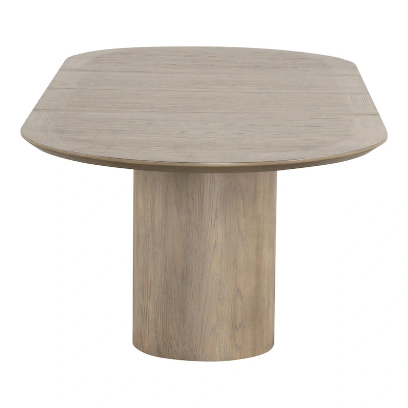 Furniture of America Modern Farmhouse Oak 102-inch Wood Extendable Dining Table