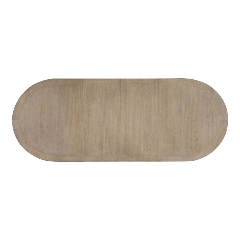 Furniture of America Modern Farmhouse Oak 102-inch Wood Extendable Dining Table