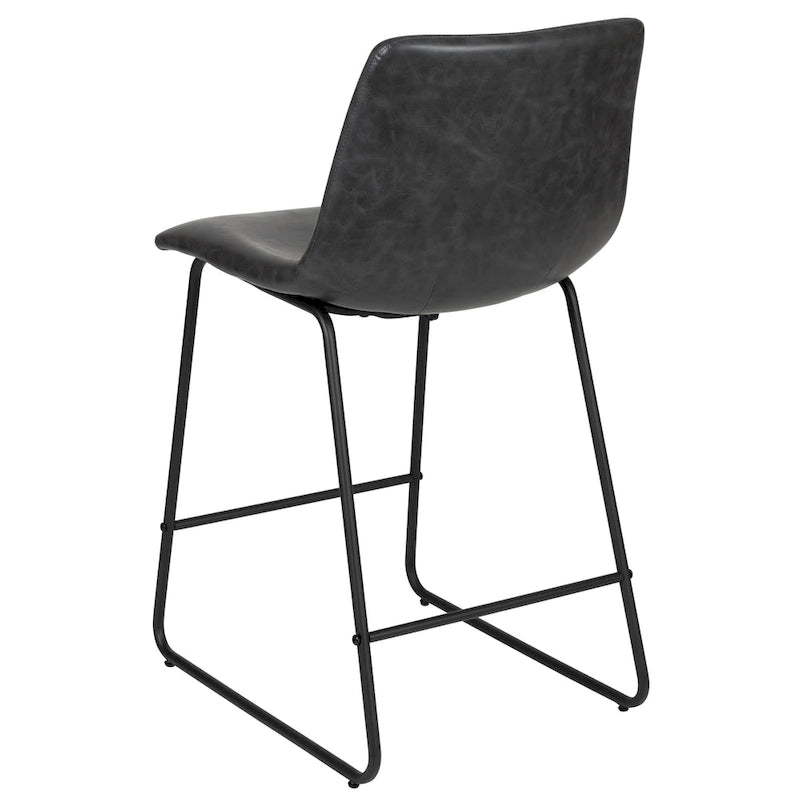 Upholstered Counter Height Modern Dining Stools (Set of 2)