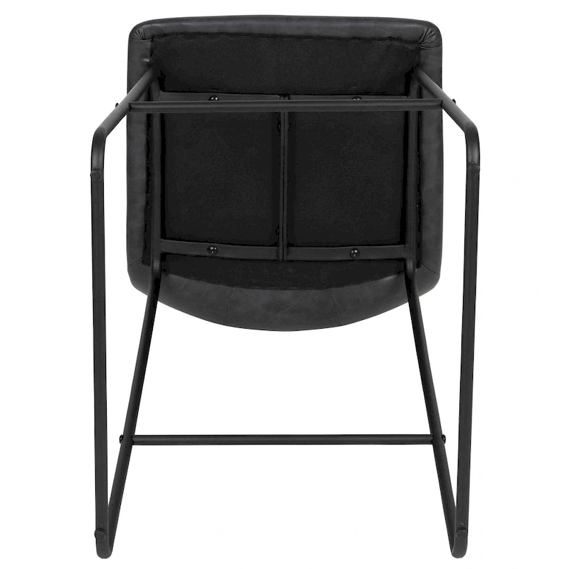 Upholstered Counter Height Modern Dining Stools (Set of 2)