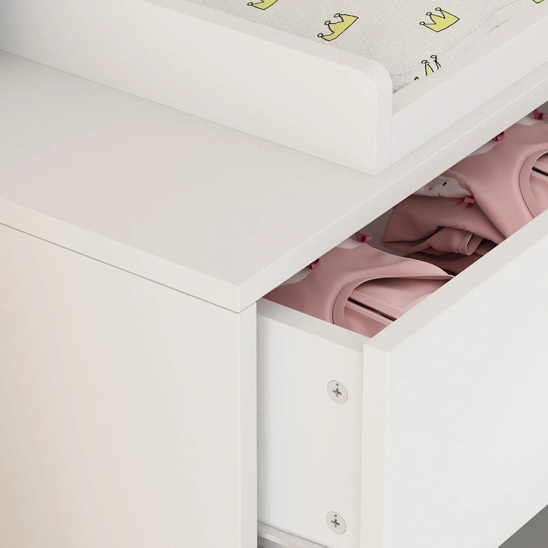 45-inch 6-Drawer Changing Table Dresser, Convertible to Youth Dresser