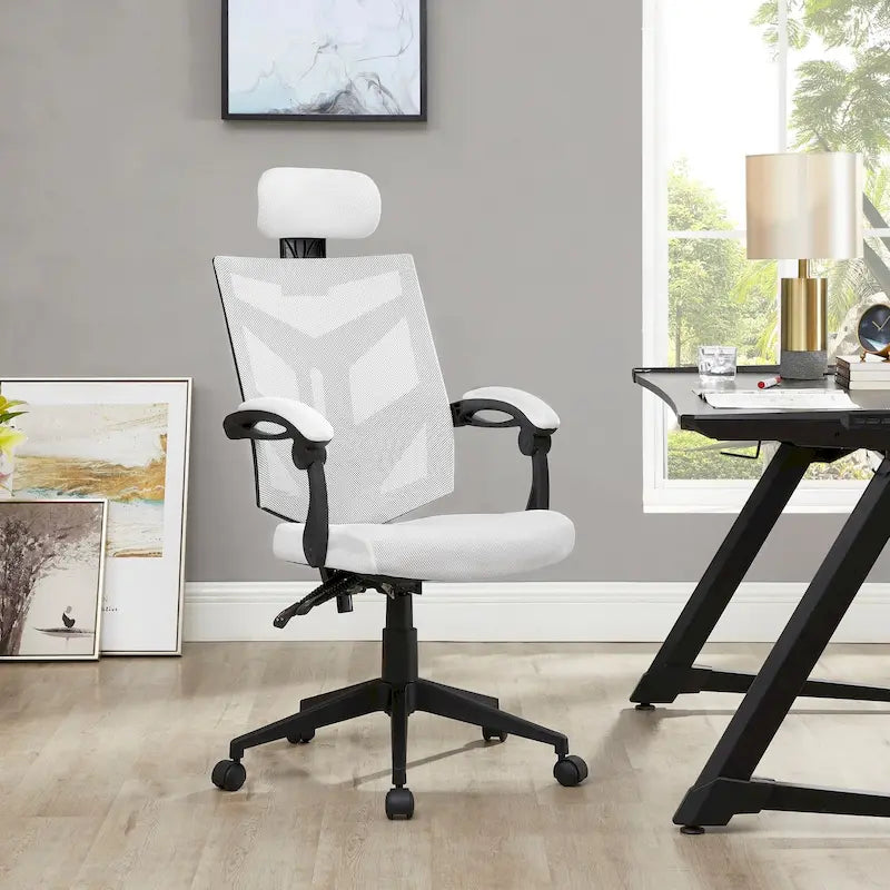 High Back Mesh Ergonomic Office Chair with Lumbar Support and Headrest