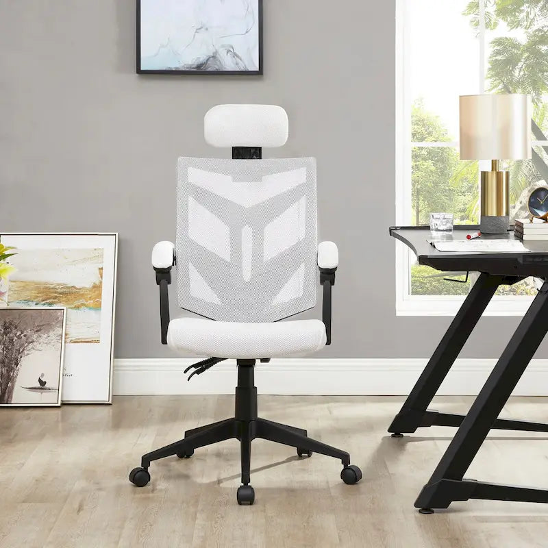 High Back Mesh Ergonomic Office Chair with Lumbar Support and Headrest