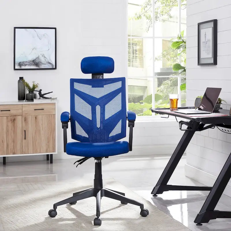 High Back Mesh Ergonomic Office Chair with Lumbar Support and Headrest