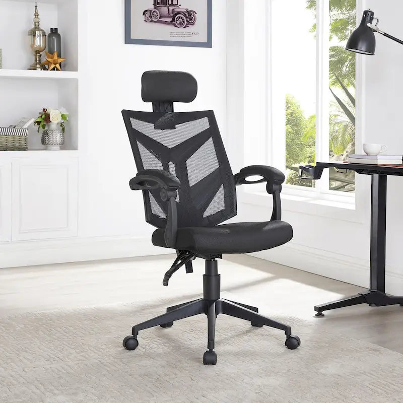 High Back Mesh Ergonomic Office Chair with Lumbar Support and Headrest