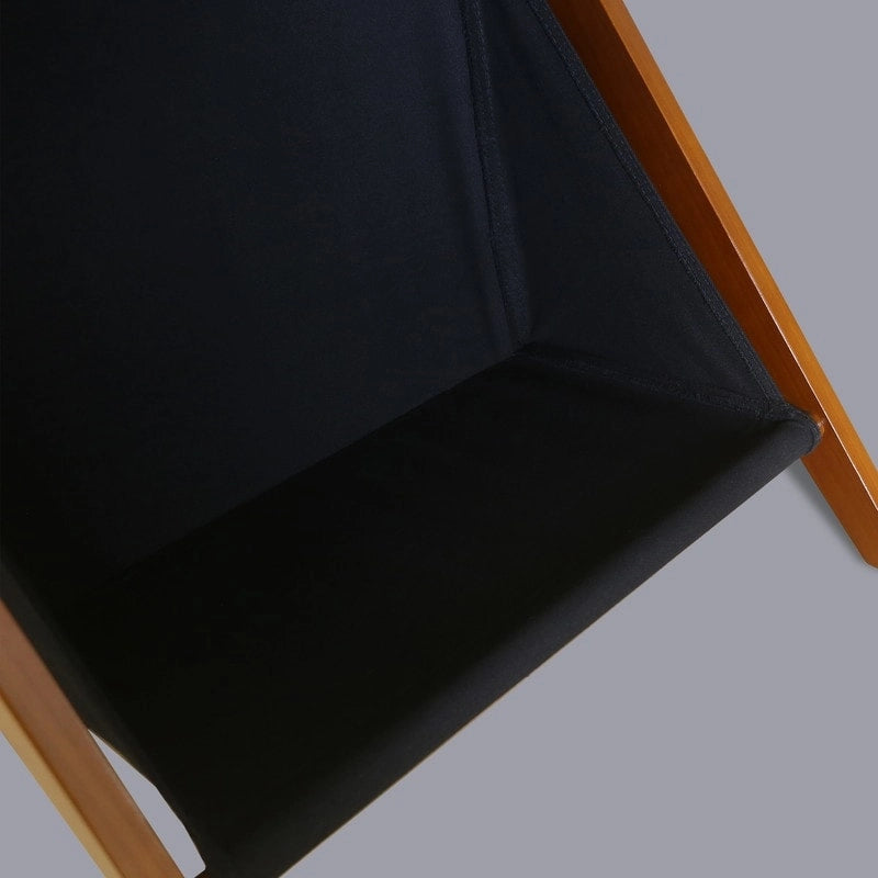 Z-Shaped Sofa Side Table with Storage Shelf, Natural Wood Finish