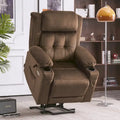 Lay Flat Lift Recliner with Power Headrest for Small Elderly People, Infinite Position Lift Chair, Fabric 7660