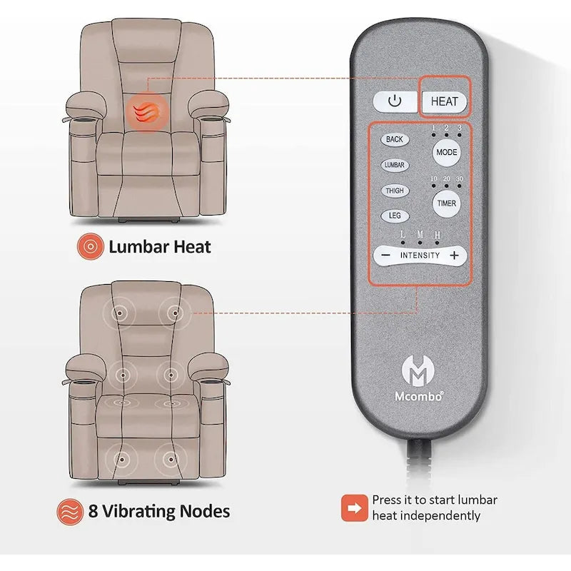 Lay Flat Lift Recliner with Power Headrest for Small Elderly People, Infinite Position Lift Chair, Fabric 7660