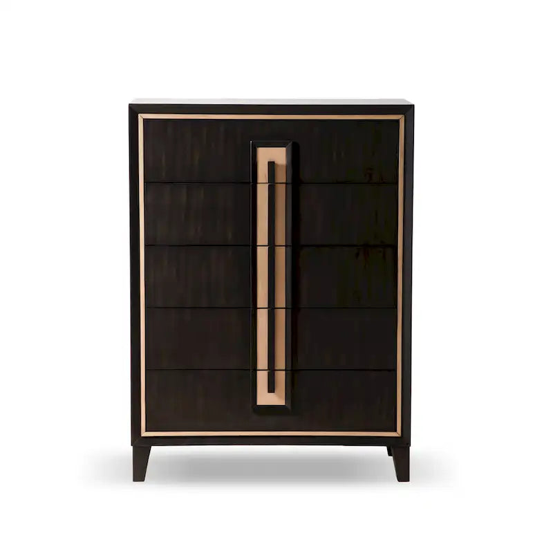 Furniture of America  Modern 5-Drawer Espresso Solid Wood Chest