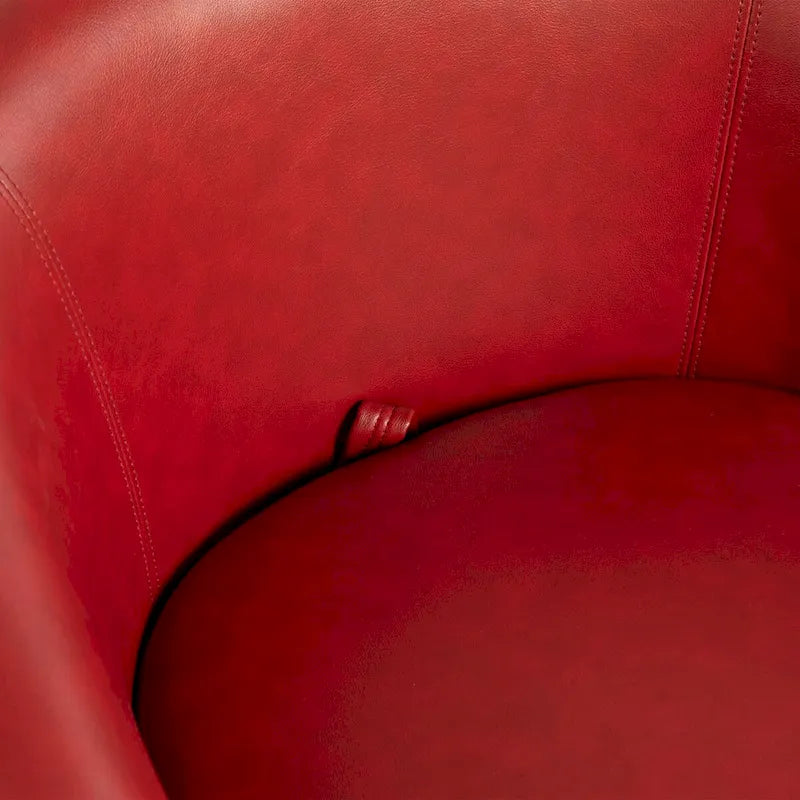 Upholstered Swivel Barrel Armchair with Storage Modern Living Room Side Chair for Bedroom/Office/Reading Spaces